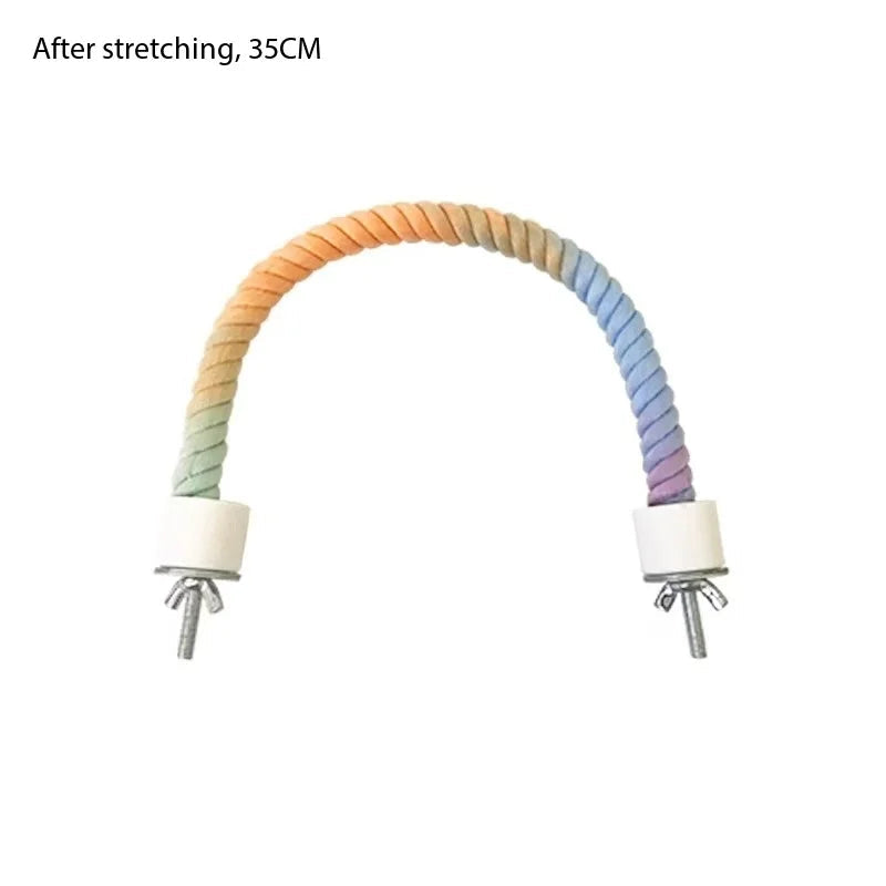 Colorful Climbing Bird Swing Perch