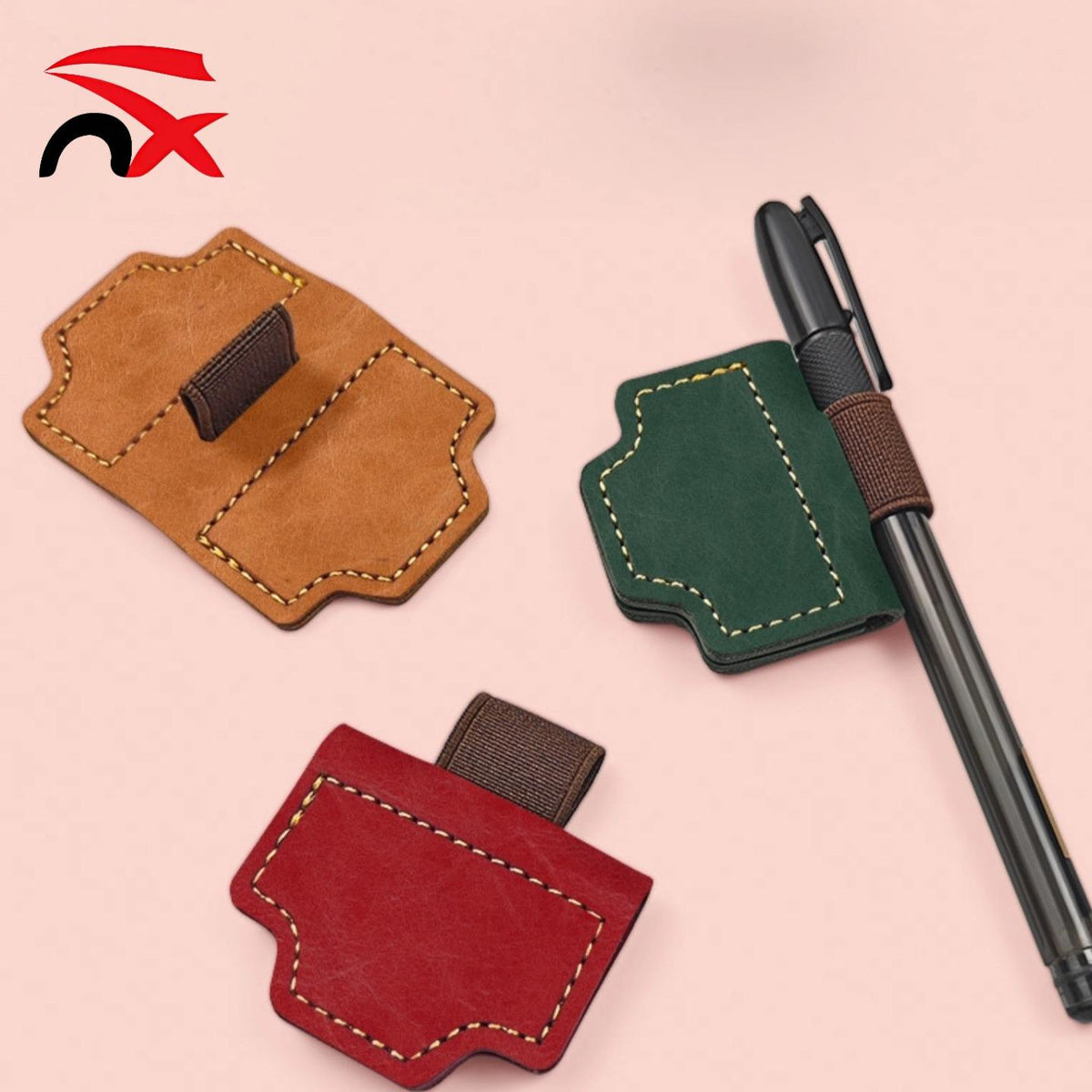 🖊️ Premium Leather Pen Holder for Notebook & Journal