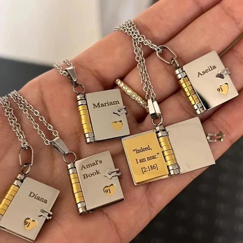 📖✨ My Little Star Memory Book Necklace