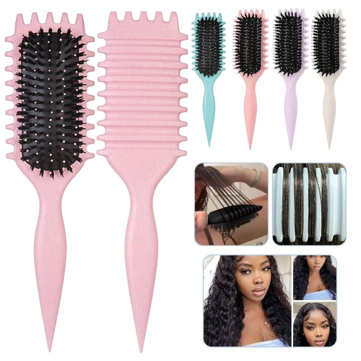 Curly Hair Styling Brush Curl