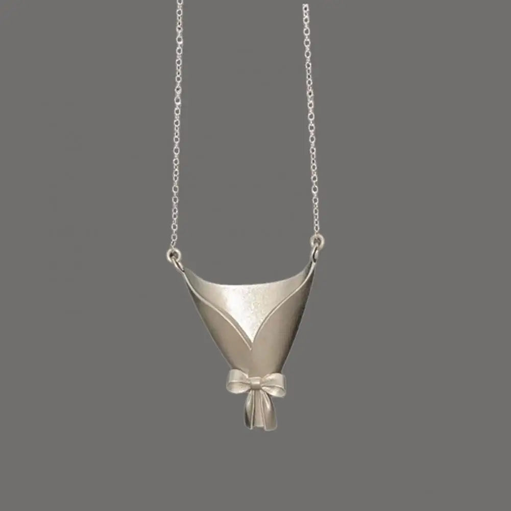 Elegant Bow Pendant Necklace 🎀✨
