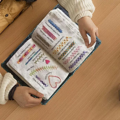 📖✨ Handmade Embroidery Stitch Book ✨📖