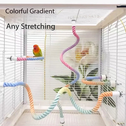 Colorful Climbing Bird Swing Perch