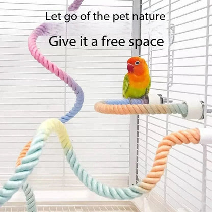 Colorful Climbing Bird Swing Perch