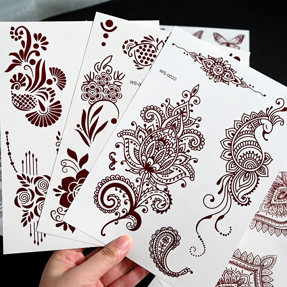 Waterproof Mehndi Stickers 🎨