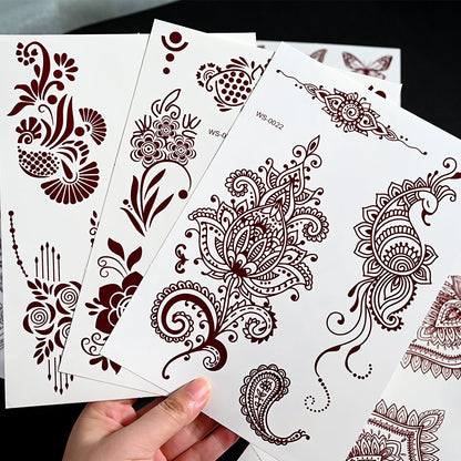 Waterproof Mehndi Stickers 🎨