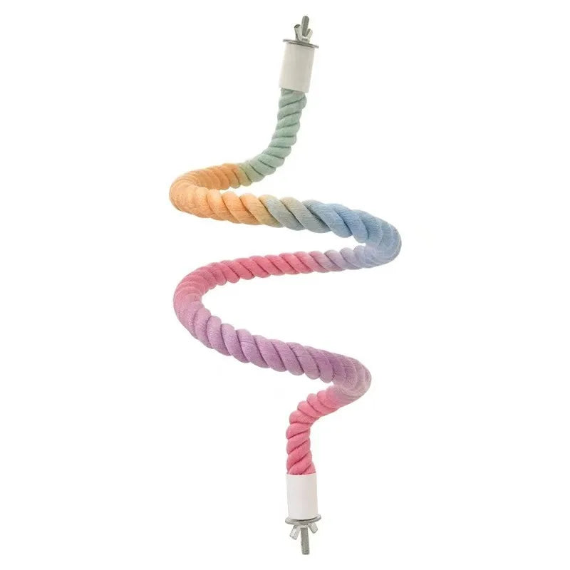 Colorful Climbing Bird Swing Perch
