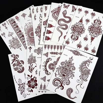 Waterproof Mehndi Stickers 🎨