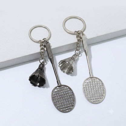Premium Mini Badminton Keychain Charm
