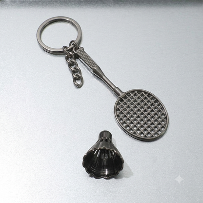 Premium Mini Badminton Keychain Charm