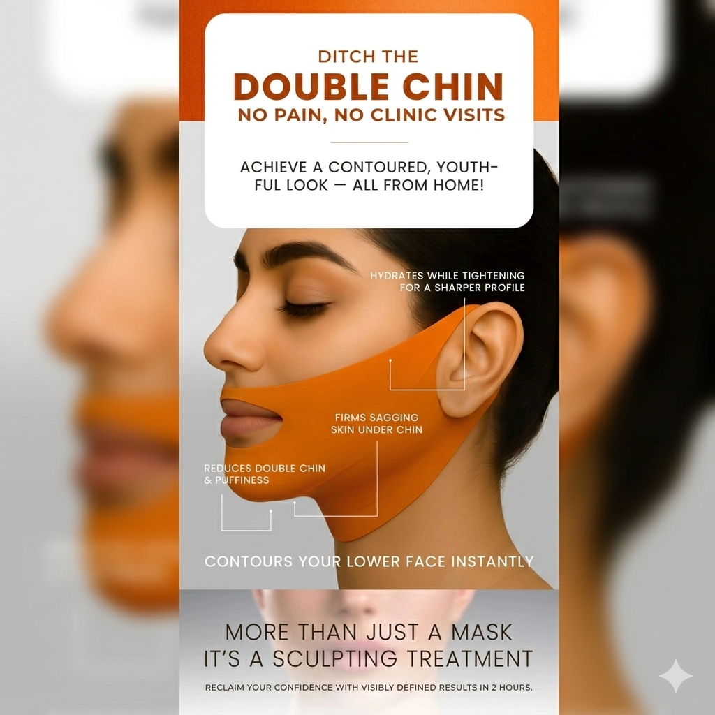 V-Line Face Lifting Reusable Mask - Define Jawline, Fat & Reduce Double Chin