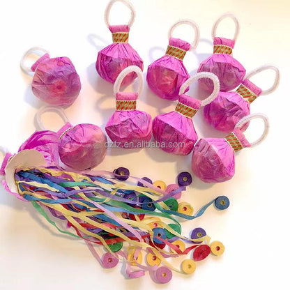 🎉 Colorful Party Streamer Popper Bombs