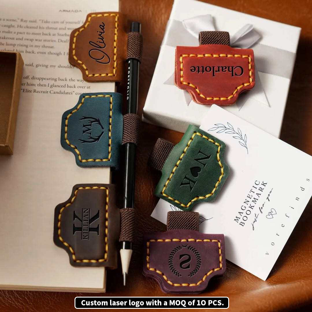 🖊️ Premium Leather Pen Holder for Notebook & Journal