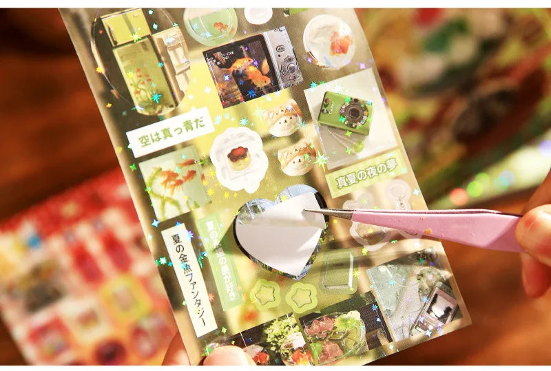 🌸 Cute Japanese Pinterest Style Stickers Book ✨