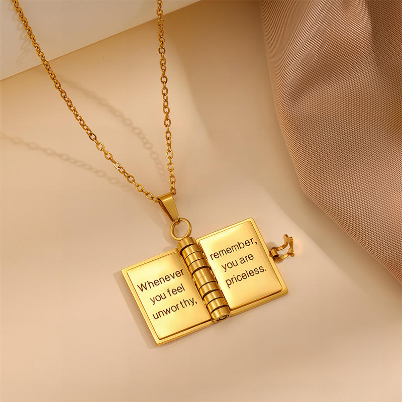 📖✨ My Little Star Memory Book Necklace