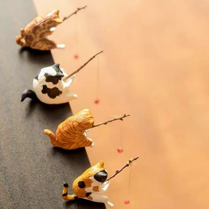 Cute Mini Cat Figurines Set – Adorable Cat Miniatures for Desk & Home Decoration