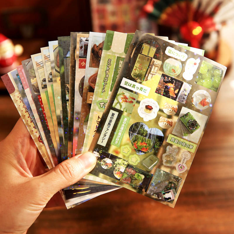🌸 Cute Japanese Pinterest Style Stickers Book ✨
