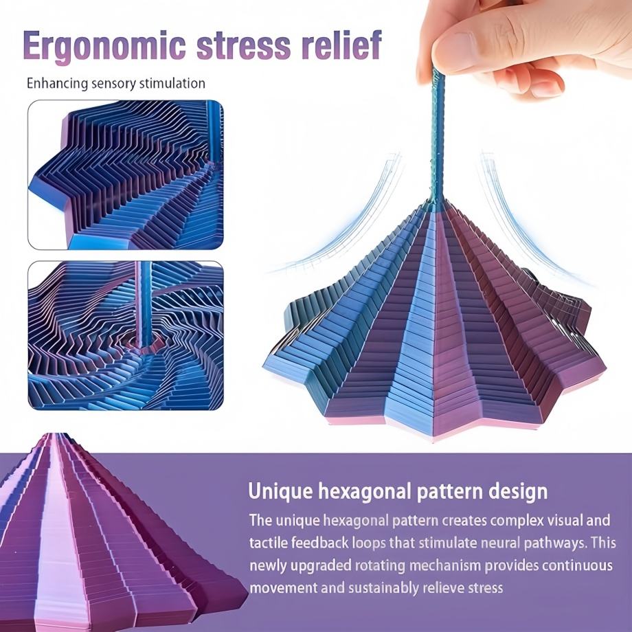 🌈 Colorful 3D Spiral Art Decor