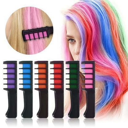 🌈 Temporary Hair Color Chalk Comb
