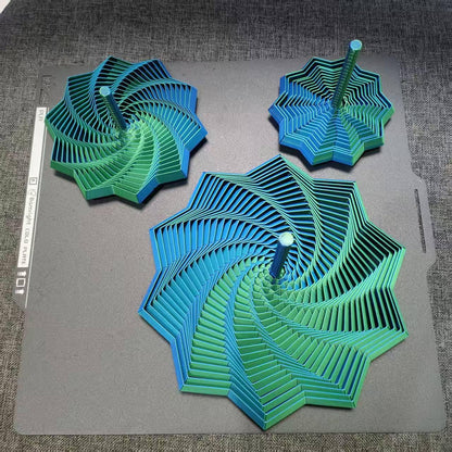 🌈 Colorful 3D Spiral Art Decor