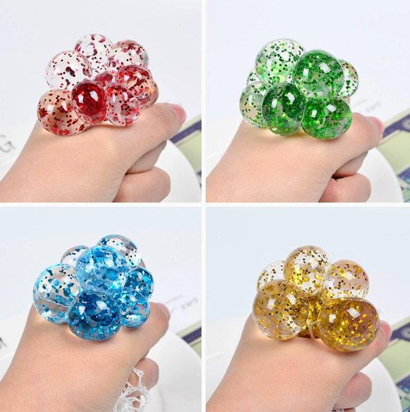 🌈 Colorful Mesh Stress Relief Ball