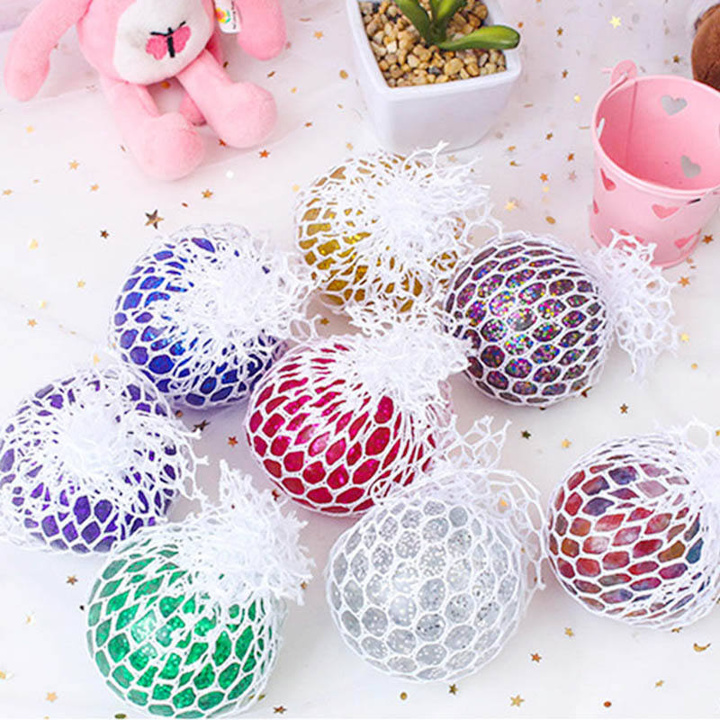 🌈 Colorful Mesh Stress Relief Ball
