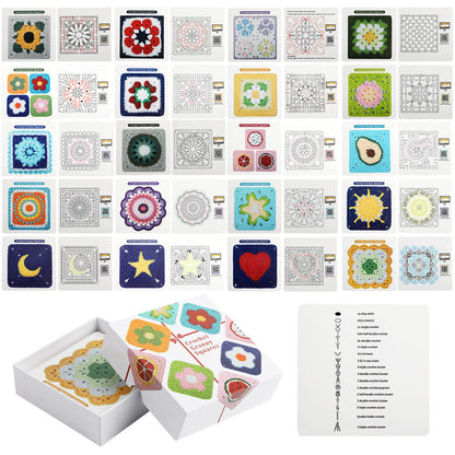 🧶 Crochet Granny Square DIY Kit – Beginner Knitting &amp; Crochet Craft Set