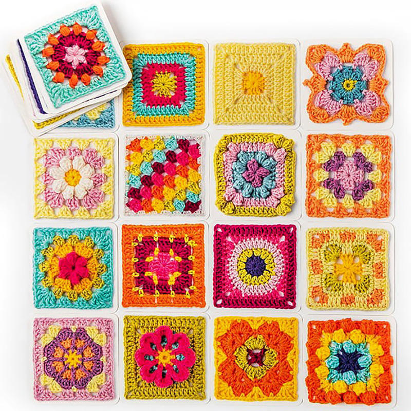 🧶 Crochet Granny Square DIY Kit – Beginner Knitting &amp; Crochet Craft Set