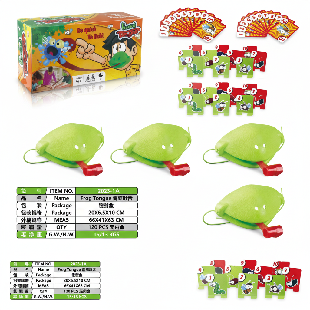 🐸 Frog Tongue Board Game – Fun Interactive Family Party Game