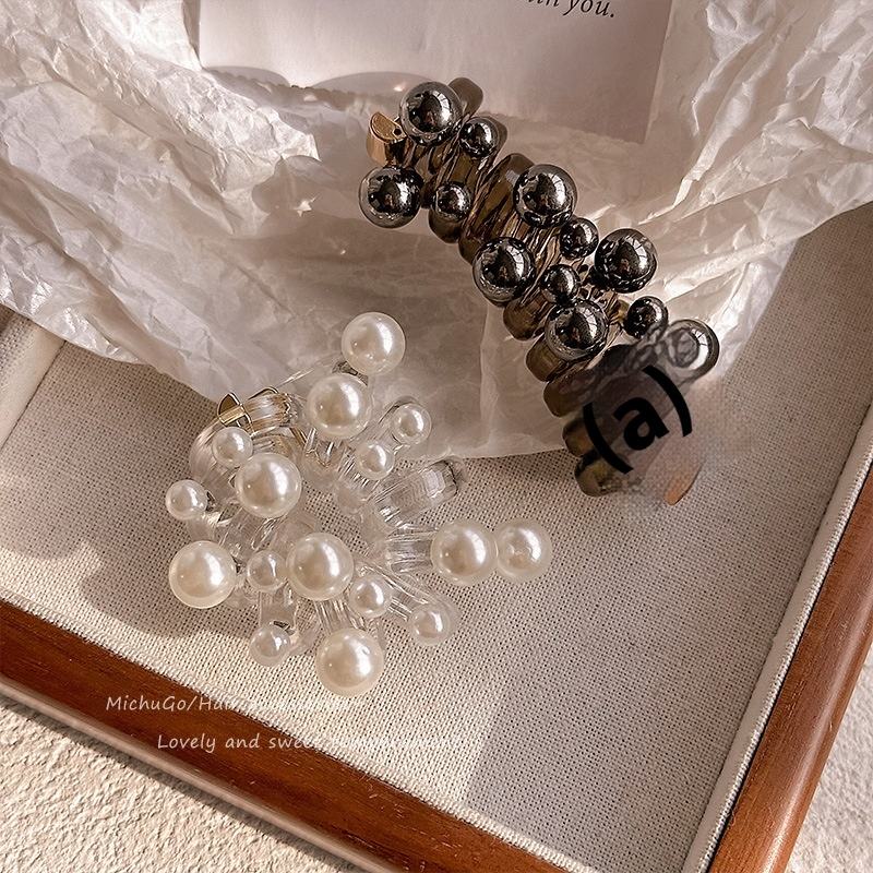 ✨ Elegant Pearl Hair Wrap Clip – Stylish Ponytail Hair Accessory