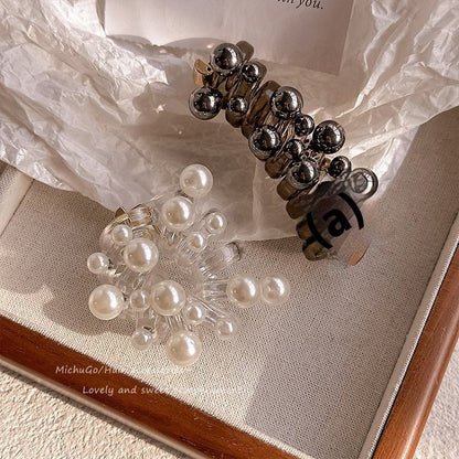 ✨ Elegant Pearl Hair Wrap Clip – Stylish Ponytail Hair Accessory