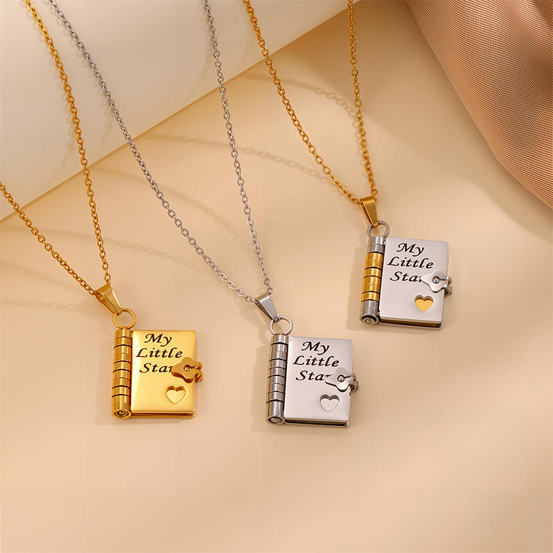 📖✨ My Little Star Memory Book Necklace