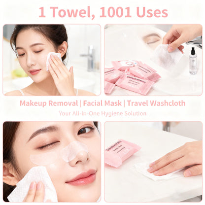 🧻 Disposable Compressed Towels – Portable Travel Cleaning Wipes