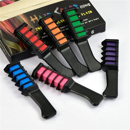 🌈 Temporary Hair Color Chalk Comb