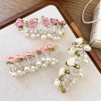 ✨ Elegant Pearl Hair Wrap Clip – Stylish Ponytail Hair Accessory
