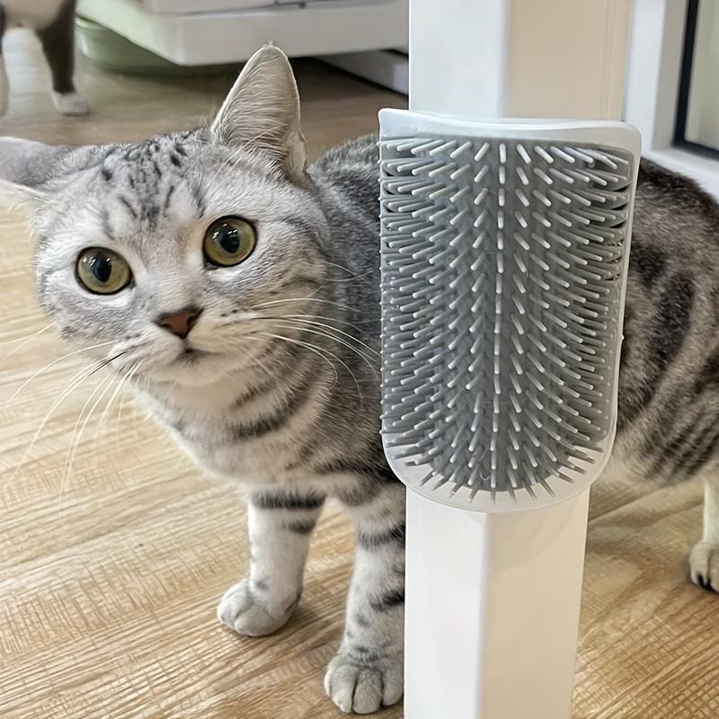 🐱 Self-Grooming Cat Corner Brush – Happy Cat, Clean Home! ✨