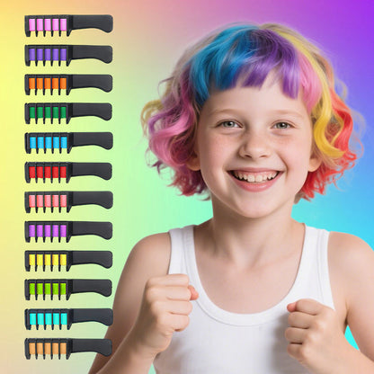 🌈 Temporary Hair Color Chalk Comb