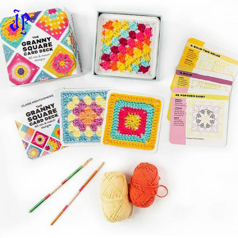 🧶 Crochet Granny Square DIY Kit – Beginner Knitting &amp; Crochet Craft Set