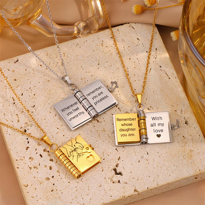 📖✨ My Little Star Memory Book Necklace