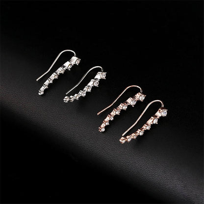 ✨ Elegant Crystal Ear Climber Earrings ✨