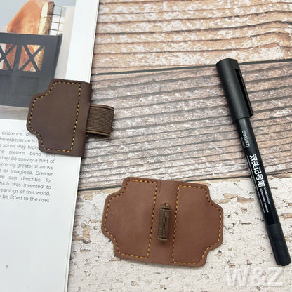 🖊️ Premium Leather Pen Holder for Notebook & Journal