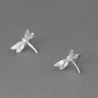 Shimmering Gold Dragonfly Studs – Nature Chic Design✨