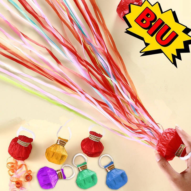 🎉 Colorful Party Streamer Popper Bombs