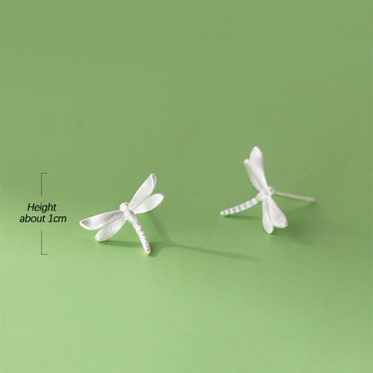 Shimmering Gold Dragonfly Studs – Nature Chic Design✨