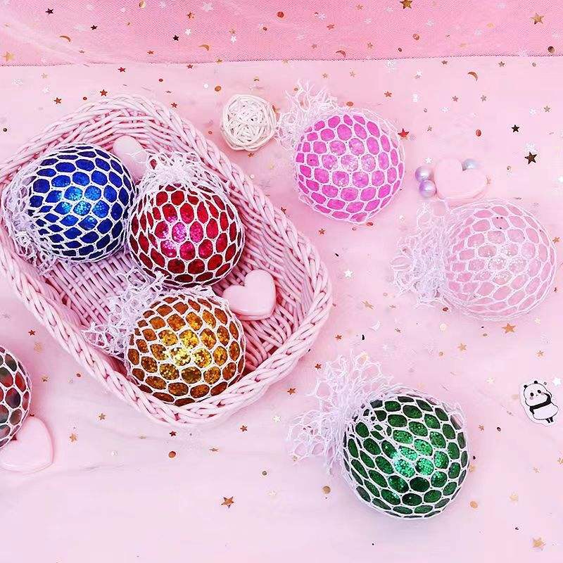 🌈 Colorful Mesh Stress Relief Ball