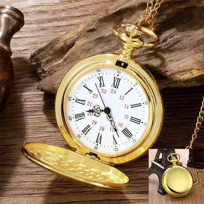 ⌚ Vintage Golden Pocket Watch with Chain