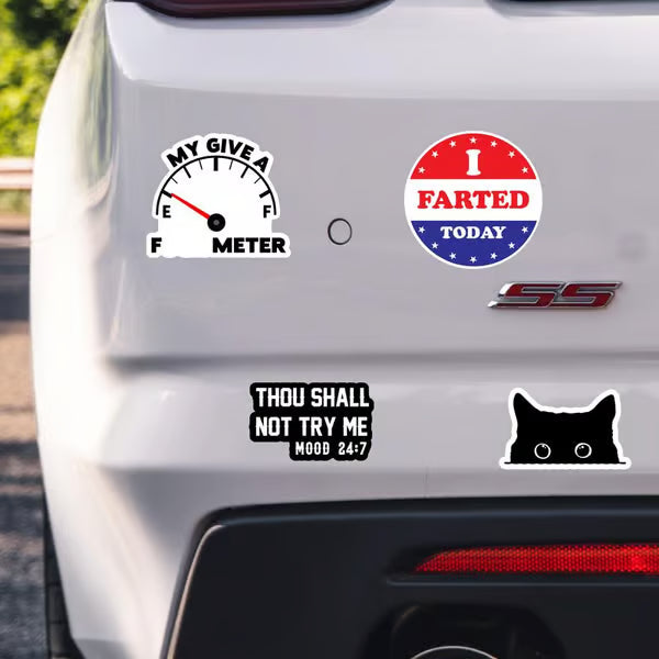 🔥 Set of Funny Saying Stickers
