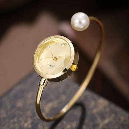 Light & Dainty Bangle Bracelet Quartz Watch