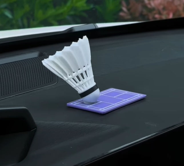 Swinging Shuttlecock Dashboard Ornament