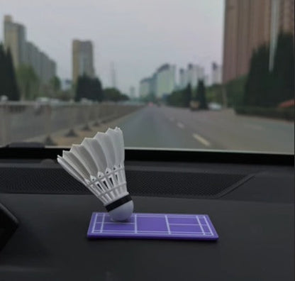 Swinging Shuttlecock Dashboard Ornament